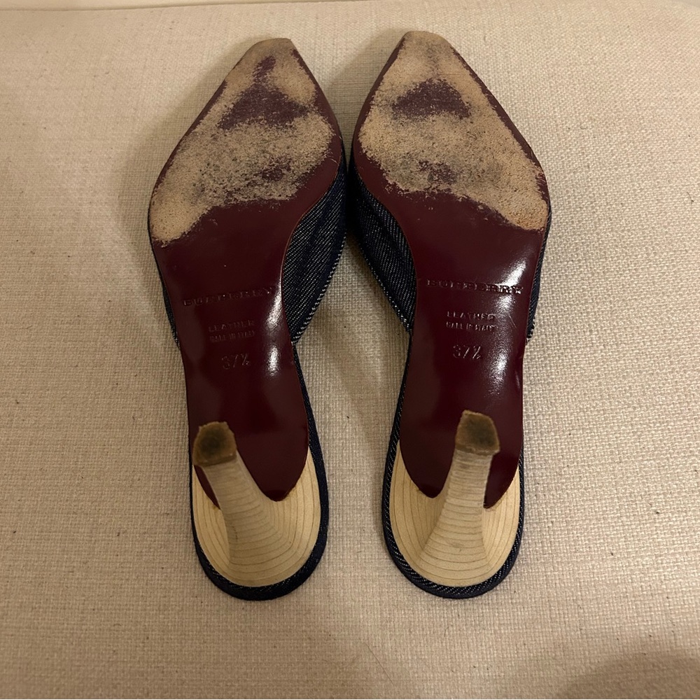 Burberry Denim Mules - Picture 5 of 5